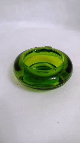 Candelabro em vidro - Verde