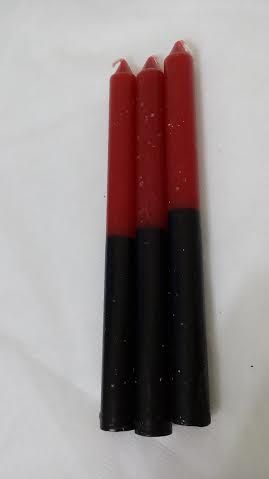 Vela Marrom e Preta