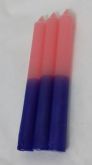 Vela Rosa e Roxo
