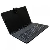 Case com teclado para Tablet de 9" - Cor  Preto